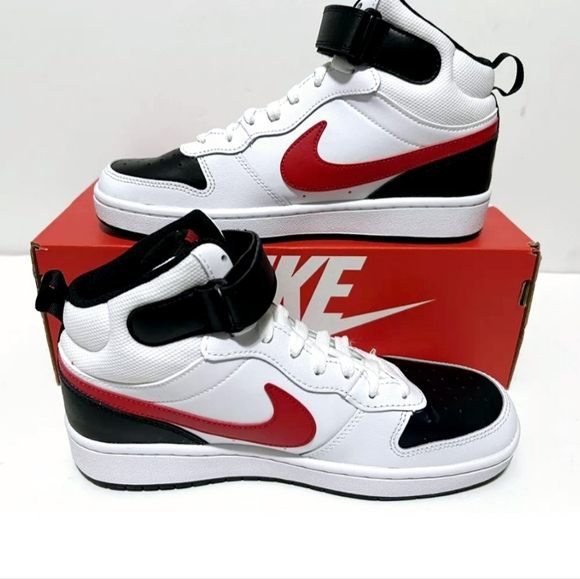 Nike Shoes - Nike Court Borough Mid 2 (GS) Youth 5.5 / Women 7.0 New with box. White/Black/Un